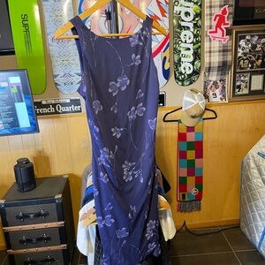 Floral Maxi Dress - Purple byer too size L